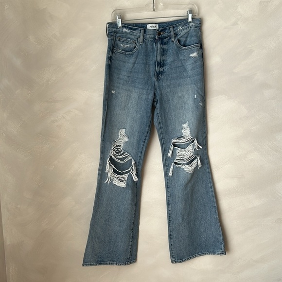 Pistola Stevie High Rise Flare Jeans Ruthless Distressed ripped size 29 - Picture 2 of 11
